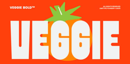 Veggie Font Poster 1