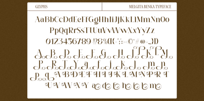 Melgita Benka Font Poster 10