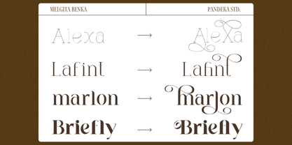 Melgita Benka Font Poster 3