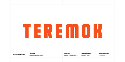 Teremok Font Poster 1