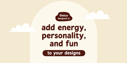 Glekzo Font Poster 8