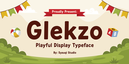 Glekzo Font Poster 1