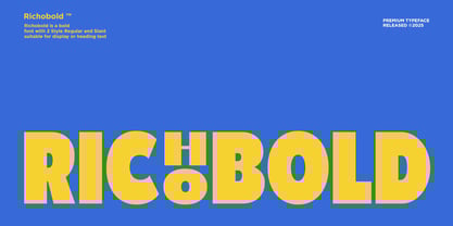 Richobold Font Poster 1