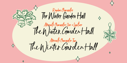 Winter Chapters Font Poster 9