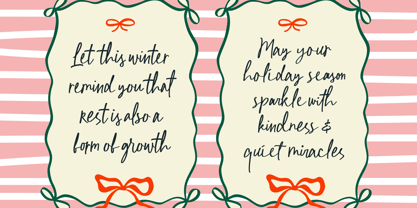 Winter Chapters Font Poster 3