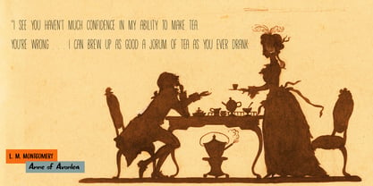 Tea For Two Font Poster 4