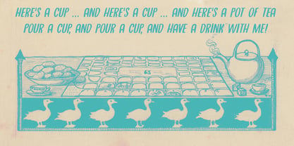Tea For Two Font Poster 5