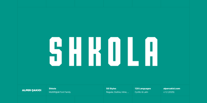 Shkola Font Poster 1