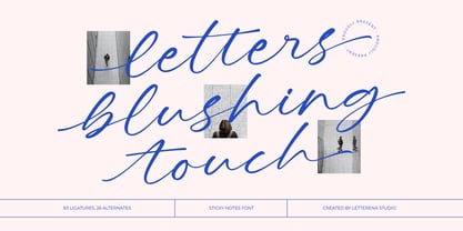 Blushing Touch Font Poster 1