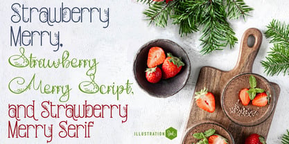ZP Strawberry Merry Font Poster 1