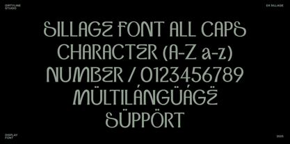 Dx Sillage Font Poster 3