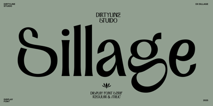 Dx Sillage Font Poster 1