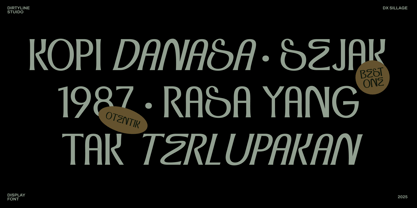 Dx Sillage Font Poster 7