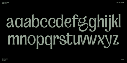 Dx Sillage Font Poster 4