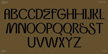 Dx Sillage Font Poster 2