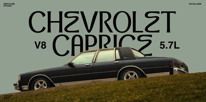 Dx Sillage Font Poster 12