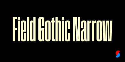 Field Gothic Narrow Font Poster 1