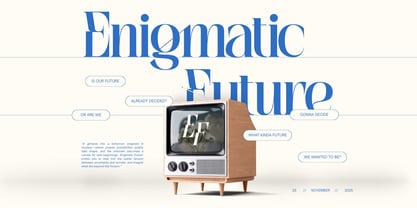 Agremail Modern Font Poster 6