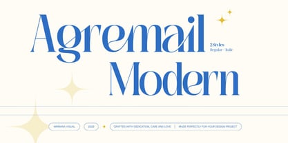 Agremail Modern Font Poster 1