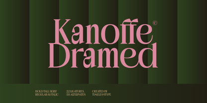 Kanoffe Dramed Font Poster 1
