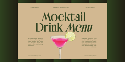 Kanoffe Dramed Font Poster 2