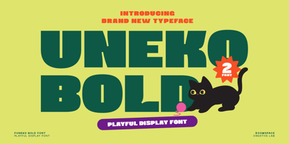 Uneko Bold Font Poster 1