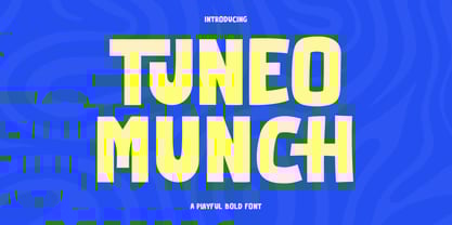 Tuneo Munch Font Poster 1
