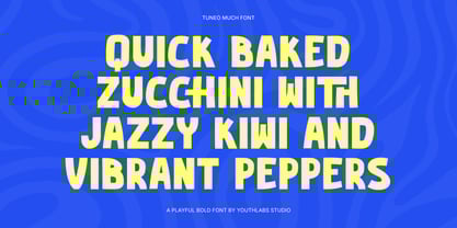 Tuneo Munch Font Poster 2