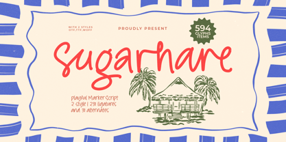 Sugarhare Font Poster 1