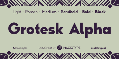 Grotesk Alpha Font Poster 1