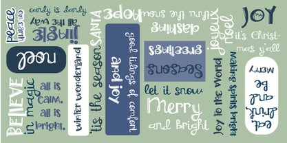 PN Holly Garland Font Poster 2