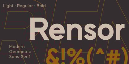 Rensor Font Poster 1
