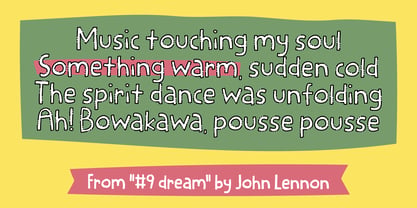 Something Warm Font Poster 2