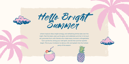 Tropics Sometimes Font Poster 11