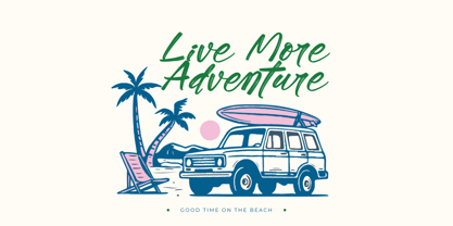 Tropics Sometimes Font Poster 3