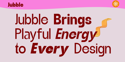 Jubble Font Poster 7