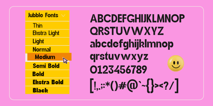 Jubble Font Poster 15
