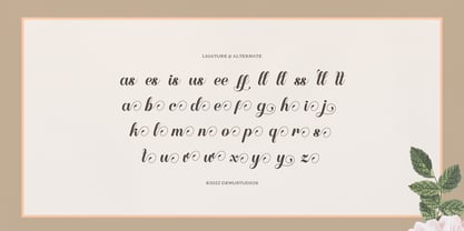 Aloffine Scriptura Font Poster 12