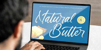 Natural Butter Font Poster 9