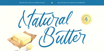 Natural Butter Font Poster 1