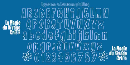 La Magie Du Rivage Gris Font Poster 10