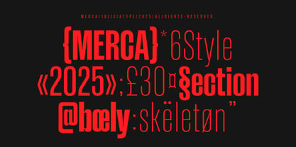 Merca Font Poster 8