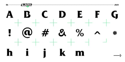 Kago Font Poster 7