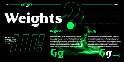 Kago Font Poster 3