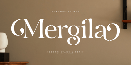 Mergila Font Poster 1