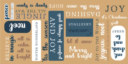 PN Noel Nuevo Font Poster 2