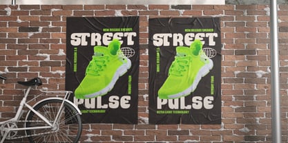 Heavy Bloky Font Poster 4