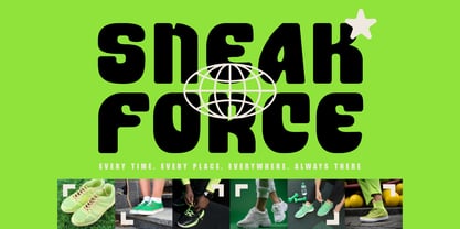 Heavy Bloky Font Poster 3