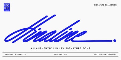 Hinaline Font Poster 1