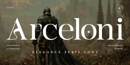 Arceloni Font Poster 1
